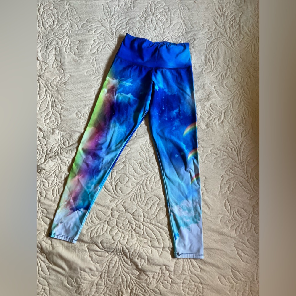 Rainbow onzie leggings size small